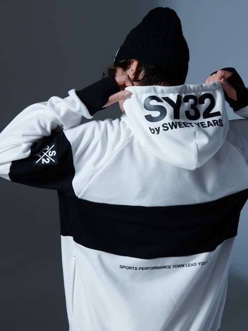 SY32 by SWEET YEARS��EXCHANGE P/O HOODIE��WHITE