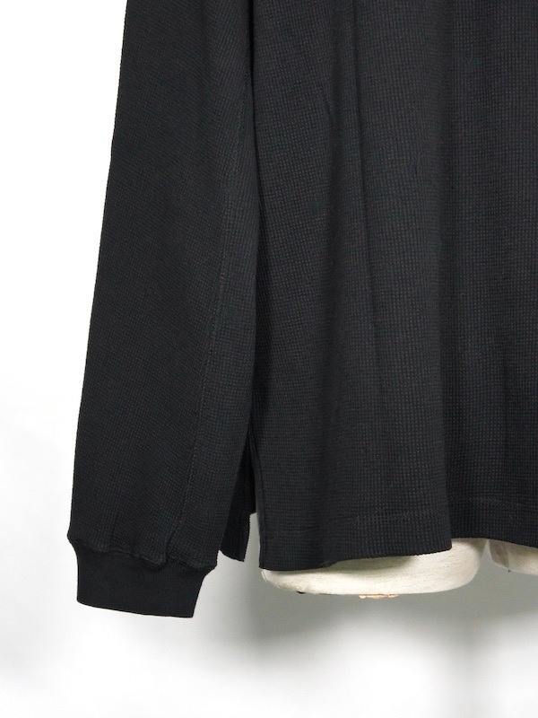 FORTUNA HOMME��Organic Waffle PK FHPK-0069��BLACK�ڥե���ȥ��ʥ����