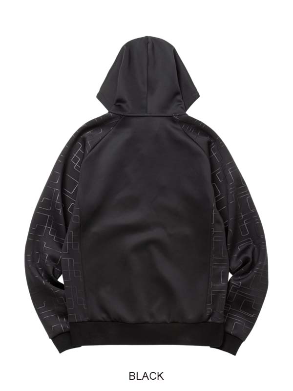 ZIP�ա��ǥ��� DOUBLE KNIT EMBOSS GEOMETRY ZIP HOODIE BLACK SY32 by SWEET YEARS �����磻�����ƥ��ȥ��Х����������ȥ��䡼��