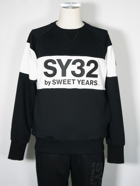 SY32 by SWEET YEARS��EXCHANGE P/O CREW��BLACK