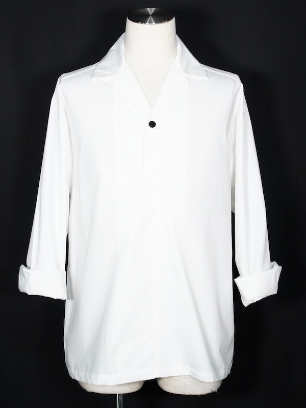 FORTUNA HOMME��Open Collar L/S SPO FHOS-0075��WHITE�ڥե���ȥ��ʥ����