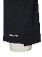 SY32 by SWEET YEARS��ACTIVE BACK PRINT ZIP POLO SHIRTS��BLACK