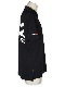 SY32 by SWEET YEARS��ACTIVE BACK PRINT ZIP POLO SHIRTS��BLACK