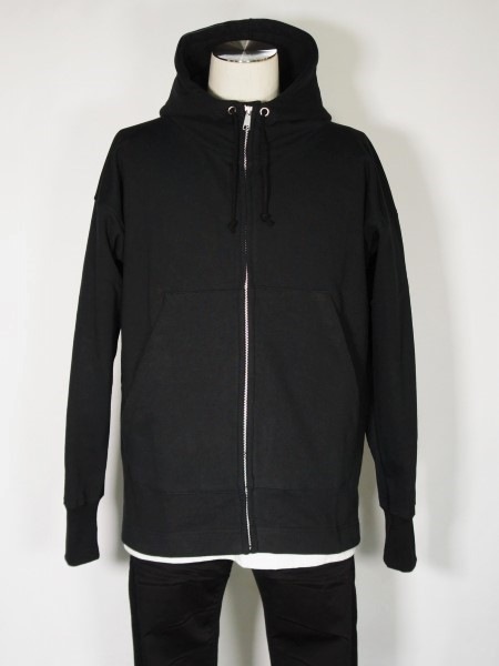 eofm��ZIP PARKA HOODED SWEAT SHIRT��BLACK�ڥ����ե��