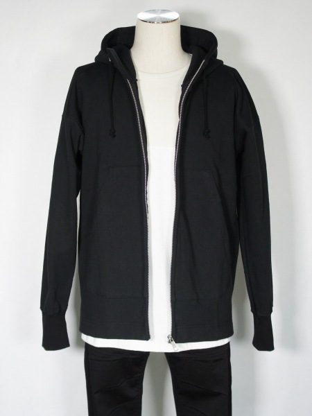 eofm��ZIP PARKA HOODED SWEAT SHIRT��BLACK�ڥ����ե��