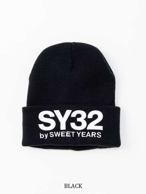 �ɽ������˥åȥ���å� 3D LOGO KNIT CAP BLACK SY32 by SWEET YEARS �����磻�����ƥ��ȥ��Х����������ȥ��䡼��
