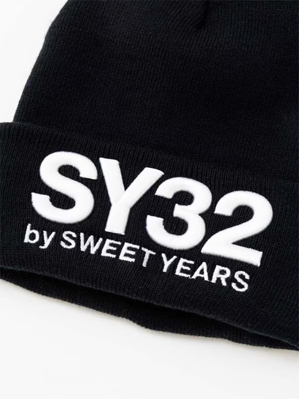 �ɽ������˥åȥ���å� 3D LOGO KNIT CAP BLACK SY32 by SWEET YEARS �����磻�����ƥ��ȥ��Х����������ȥ��䡼��