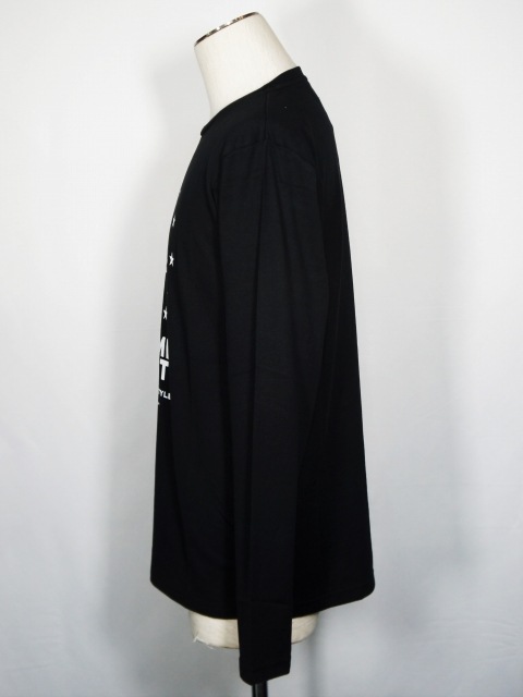 SY32 by SWEET YEARS��WORLD STAR L/S TEE��BLACK