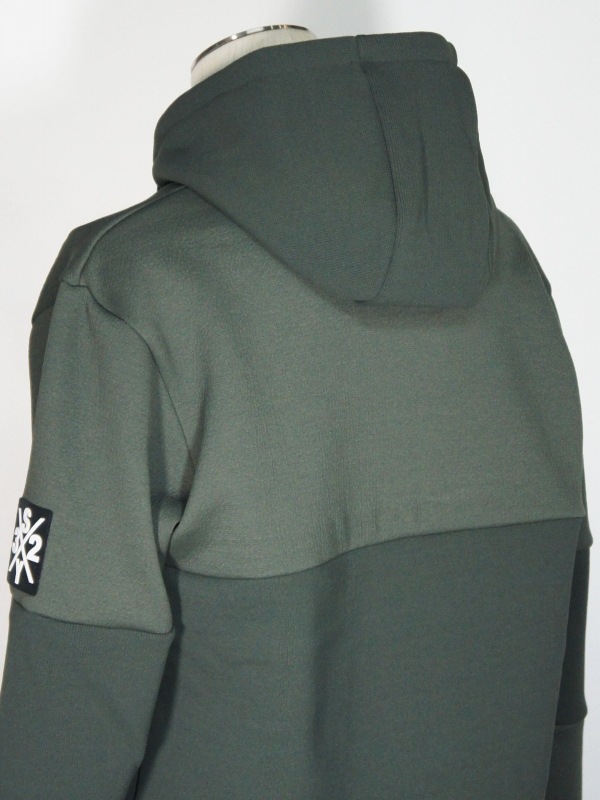 SY32 by SWEET YEARS��TWO FACE KNIT HOODIE��KHAKI