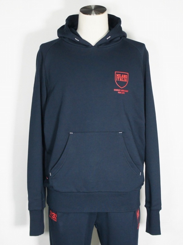 SY32 by SWEET YEARS��SHIELD LOGO P/O HOODIE��NAVY