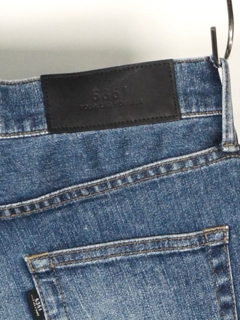 5351 5ポケットスキニーパッチワークデニムインディゴブルー48L 新品未使用 5351POUR LES HOMMES「パッチワークリメイク 5P スキニーデニム
