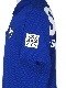 SY32 by SWEET YEARS��ACTIVE BACK PRINT ZIP POLO SHIRTS��BLUE
