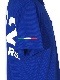 SY32 by SWEET YEARS��ACTIVE BACK PRINT ZIP POLO SHIRTS��BLUE