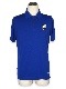 SY32 by SWEET YEARS��ACTIVE BACK PRINT ZIP POLO SHIRTS��BLUE