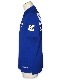 SY32 by SWEET YEARS��ACTIVE BACK PRINT ZIP POLO SHIRTS��BLUE