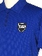 SY32 by SWEET YEARS��ACTIVE BACK PRINT ZIP POLO SHIRTS��BLUE