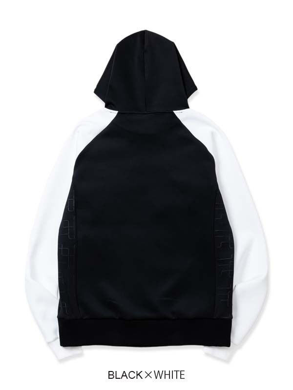 P/Oաǥ DOUBLE KNIT EMBOSS GEOMETRY P/O HOODIE BLACKWHITE SY32 by SWEET YEARS 磻ƥȥХȥ䡼