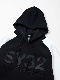 P/Oաǥ DOUBLE KNIT EMBOSS GEOMETRY P/O HOODIE BLACKWHITE SY32 by SWEET YEARS 磻ƥȥХȥ䡼
