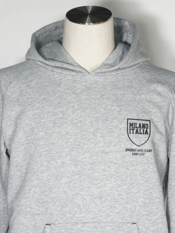 SY32 by SWEET YEARS��SHIELD LOGO P/O HOODIE��GRAY