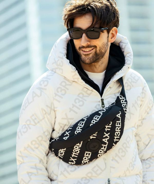 �����ѥǥåɥܥǥ��Хå� 1PIU1UGUALE3 RELAX BLACK��WHITE ���Υԥ����Υ���������ȥ� ���å���