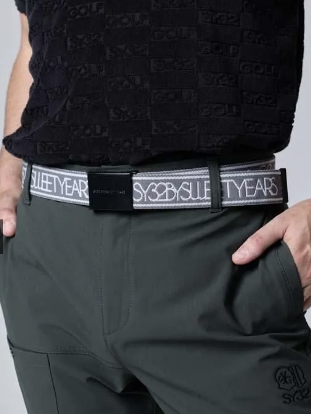�٥�� STRECH LOGO TAPE BELT SY32 by SWEET YEARS GOLF �����磻�����ƥ��ȥ��Х����������ȥ��䡼���������