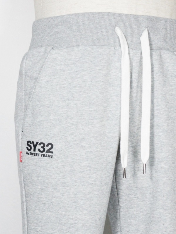 SY32 by SWEET YEARS��SHIELD LOGO SWEAT PANTS��GRAY