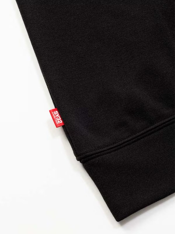 Ⱦµ�ա��ǥ��� BASIC BOX LOGO S/S ZIP HOODIE BLACK SY32 by SWEET YEARS �����磻�����ƥ��ȥ��Х����������ȥ��䡼��
