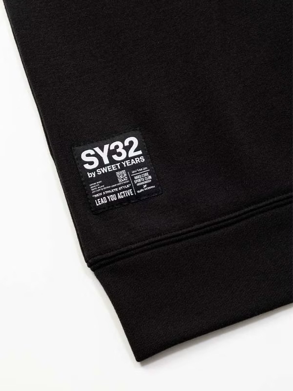 Ⱦµ�ա��ǥ��� BASIC BOX LOGO S/S ZIP HOODIE BLACK SY32 by SWEET YEARS �����磻�����ƥ��ȥ��Х����������ȥ��䡼��