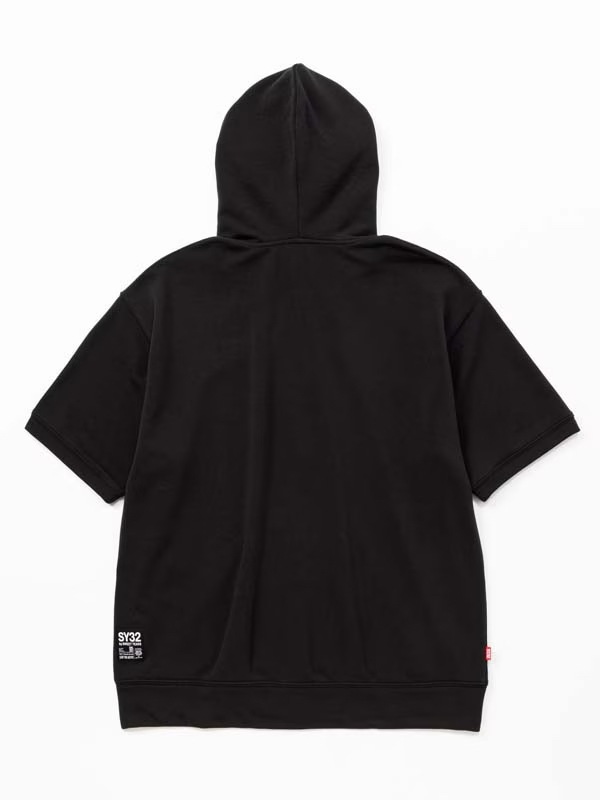 Ⱦµ�ա��ǥ��� BASIC BOX LOGO S/S ZIP HOODIE BLACK SY32 by SWEET YEARS �����磻�����ƥ��ȥ��Х����������ȥ��䡼��