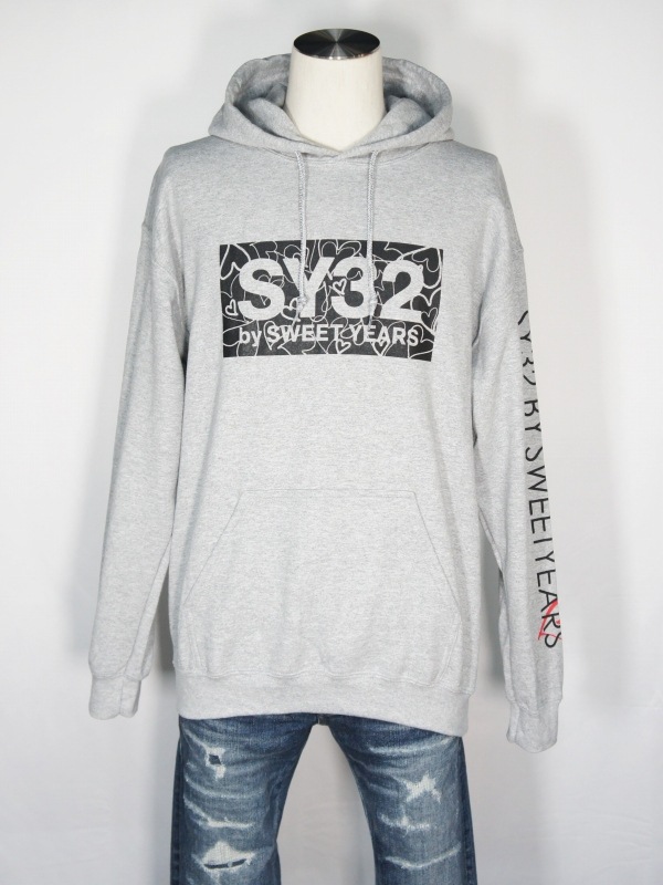 SY32 by SWEET YEARS��HEART BOX LOGO P/O HOODIE-10056J��GRAY / SY32 by SWEET YEARS/�����磻�����ƥ����ȥ����Х������������ȥ��䡼�������:14,300��