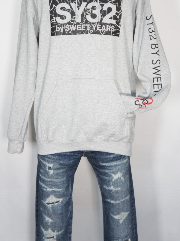 SY32 by SWEET YEARS��HEART BOX LOGO P/O HOODIE-10056J��GRAY / SY32 by SWEET YEARS/�����磻�����ƥ����ȥ����Х������������ȥ��䡼�������:14,300��