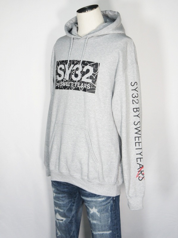 SY32 by SWEET YEARS��HEART BOX LOGO P/O HOODIE-10056J��GRAY / SY32 by SWEET YEARS/�����磻�����ƥ����ȥ����Х������������ȥ��䡼�������:14,300��
