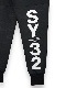 ���祬���ѥ�� DOUBLE KNIT EMBOSS CAMO SHIELD LOGO PANTS BLACK��WHITE SY32 by SWEET YEARS �����磻�����ƥ����ȥ��Х����������ȥ��䡼��
