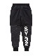 ���祬���ѥ�� DOUBLE KNIT EMBOSS CAMO SHIELD LOGO PANTS BLACK��WHITE SY32 by SWEET YEARS �����磻�����ƥ����ȥ��Х����������ȥ��䡼��