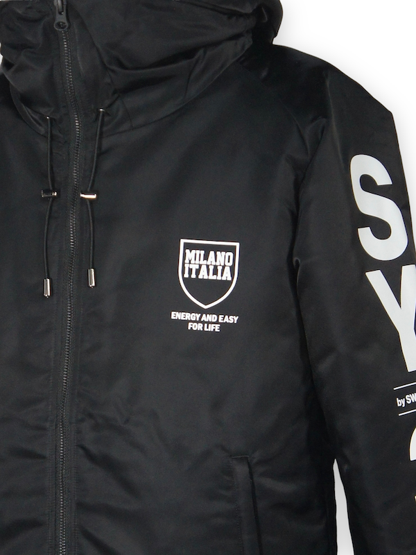 SY32 by SWEET YEARS「SHIELD LOGO INSURATION JKT」BLACK | アウター