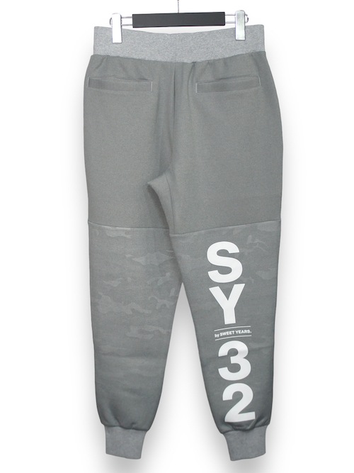 ���祬���ѥ�� DOUBLE KNIT EMBOSS CAMO SHIELD LOGO PANTS GRAY SY32 by SWEET YEARS �����磻�����ƥ����ȥ��Х����������ȥ��䡼��
