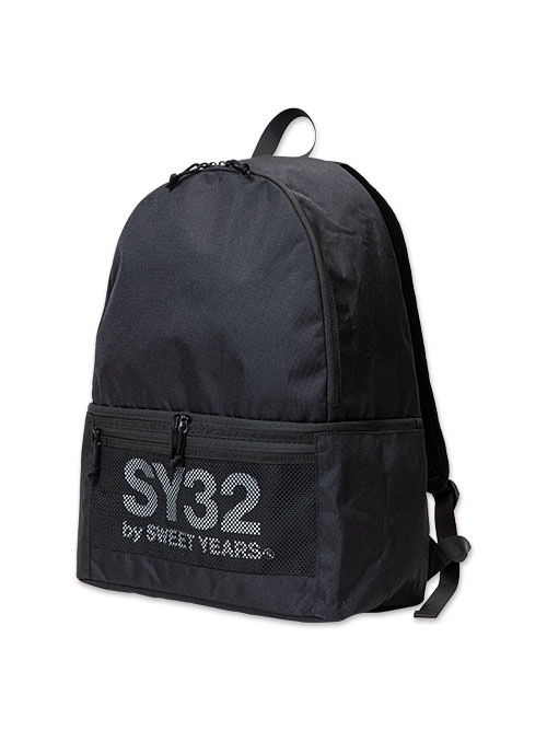 SY32 by SWEET YEARS��MESH LOGO FIELD BACKPACK��BLACK