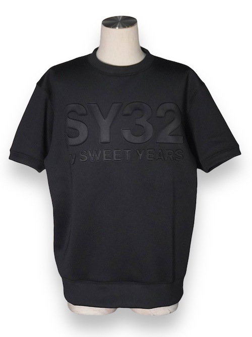 T����� DOUBLE KNIT EMBOSS LOGO TEE BLACK SY32 by SWEET YEARS �����磻�����ƥ��ȥ��Х����������ȥ��䡼��