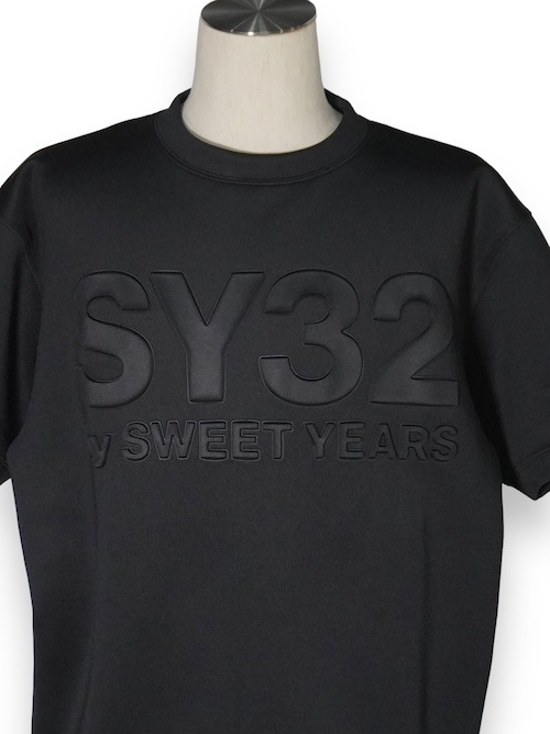 T����� DOUBLE KNIT EMBOSS LOGO TEE BLACK SY32 by SWEET YEARS �����磻�����ƥ��ȥ��Х����������ȥ��䡼��