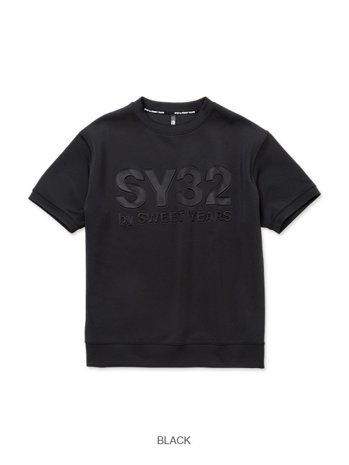 T����� DOUBLE KNIT EMBOSS LOGO TEE BLACK SY32 by SWEET YEARS �����磻�����ƥ��ȥ��Х����������ȥ��䡼��
