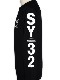 SY32 by SWEET YEARS��SHIELD LOGO P/O CREW��BLACK