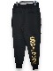 ���祬���ѥ�� DOUBLE KNIT EMBOSS CAMO SHIELD LOGO PANTS BLACK��GOLD SY32 by SWEET YEARS �����磻�����ƥ����ȥ��Х����������ȥ��䡼��