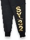 ���祬���ѥ�� DOUBLE KNIT EMBOSS CAMO SHIELD LOGO PANTS BLACK��GOLD SY32 by SWEET YEARS �����磻�����ƥ����ȥ��Х����������ȥ��䡼��