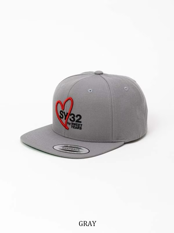 ���ʥåץ���å� HEART MIX LOGO SNAPBACK CAP GRAY SY32 by SWEET YEARS �����磻�����ƥ��ȥ��Х����������ȥ��䡼��