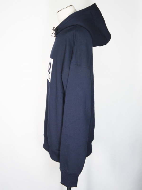 SY32 by SWEET YEARS��BOX LOGO BIG SILHOUETTE HOODIE��NAVY