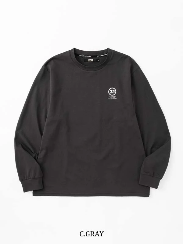 ĹµT����� 32 BACK PRINT L/S TEE C.GRAY SY32 by SWEET YEARS �����磻�����ƥ��ȥ��Х����������ȥ��䡼��