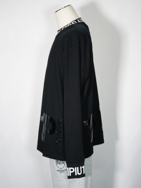 1PIU1UGUALE3 RELAX�֥磻�ɥͥå�����ĹµT����ġ�BLACK