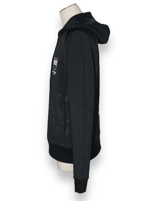 PO�ա��ǥ��� DOUBLE KNIT EMBOSS CAMO SHIELD LOGOP/O HOODIE BLACK��WHITE SY32 by SWEET YEARS �����磻�����ƥ��ȥ��Х����������ȥ��䡼��