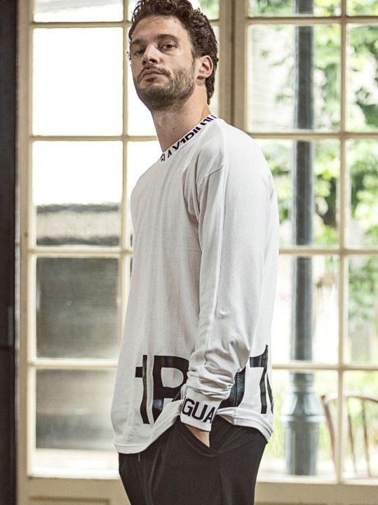 1PIU1UGUALE3 RELAX�֥磻�ɥͥå�����ĹµT����ġ�WHITE�ڥ��Υԥ����Υ���������ȥ� ���å�����