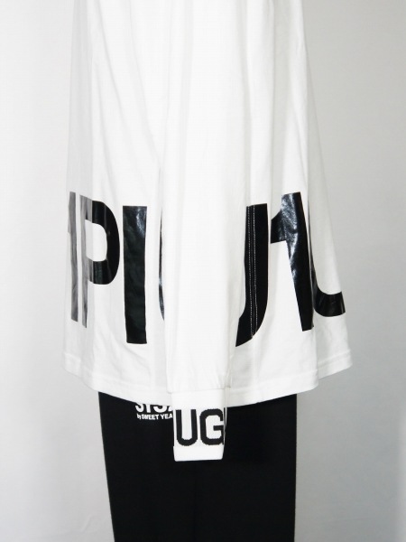 1PIU1UGUALE3 RELAX�֥磻�ɥͥå�����ĹµT����ġ�WHITE�ڥ��Υԥ����Υ���������ȥ� ���å�����